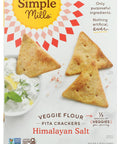Simple Mills Veggie Pita Crackers Himalayan Salt Gluten Vegan Healthy Snacks Paleo Friendly 4.25 Ounce (Pack of 1)