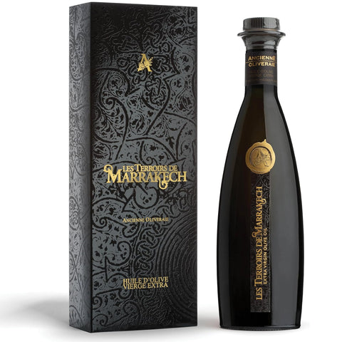 Les Terroirs De Marrakech Extra Virgin Olive Oil, Polyphenol Rich Olive Oil, Moroccan Cold Pressed EVOO Oil, Keto Organic Olive Oil, USDA Certified, Award Winning, Carbon Neutral, 17fl oz. Bottle