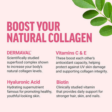 Force Factor Collagen Boosting Superfoods, Vegan Collagen Booster For Women, With Biotin, Hyaluronic Acid, And Vitamin C, For Hair, Skin, Nails, & Joint Support, Tropical Fruit, 60 Soft Chews
