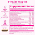 Pink Stork Fertility Bundle - Conception Tea and Supplements for Women Prenatal Vitamins with Ashwagandha Inositol Vitex and Folate to Help Support Hormone Balance for Women 2 Pack