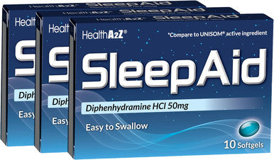 HealthA2Z Sleep Aid Diphenhydramine Softgels Supports Deeper Restful Sleeping