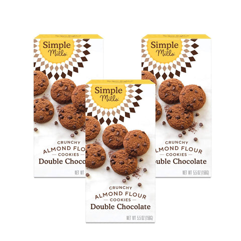 Simple Mills Almond Flour Chocolate Chip Cookies, Gluten Free and Delicious Crunchy Cookies, Organic Coconut Oil, Good for Snacks (Packaging May Vary)
