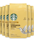 Starbucks Ground Coffee, Starbucks Blonde Roast Hot or Iced Coffee, Veranda Blend, 28 oz