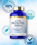 Carlyle Inositol Capsules 2600Mg | 200 Count | Non-Gmo, Gluten Free Myo-Inositol Supplement