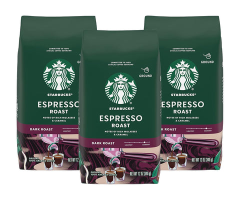 Starbucks Ground Coffee, Dark Roast Hot or Iced Coffee, French Roast, 28 oz