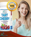 YUMMYVITE Tart Cherry - 4:1 Extract Capsules Equivalent To 1000Mg Of Montmorency Cherries, Antioxidant-Rich, Natural Uric Acid Support Supplement, Non-Gmo - 60 Capsules