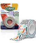 Curad Kendra Dandy Cloth Tape (4-Count) | 1" x 10 yds Exclusive Cloth Tape | Secure Long-Lasting Hold Throughout The Day
