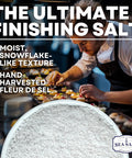 Sea Salt Superstore Flaky Sea Salt Hand Harvested Sea Salt Flakes Baja Fleur de Sel Flake Salt Gourmet Finishing Flaky Salt for Baking and Cooking 14 oz Bag