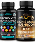 NUTRAHARMONY Lions Mane Mushroom Capsules & Electrolyte Tablets