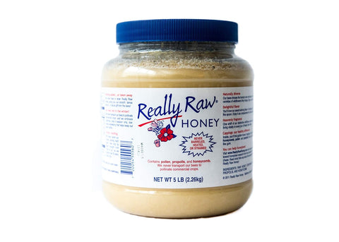 Really Raw Honey, Straight from the Hive, Never Heated or Filtered, Harvested from Small USA Family Farms, Smooth and Dense (16 Ounce)