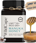WildCape Manuka Honey Certified UMF 10+/MGO 263+ - 100% Pure, Raw, Unpasteurized, Non-GMO, Made in New Zealand - 8.8 oz (Pack of 1)