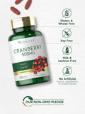 Carlyle Cranberry Pills | 500mg | 100 Caplets | Non-GMO Gluten Supplement
