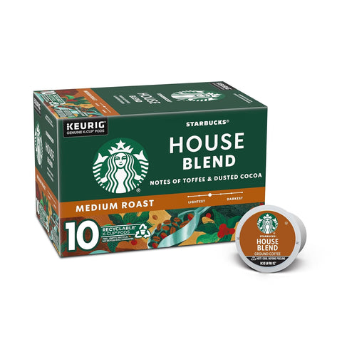 Starbucks K-Cup Coffee Pods, Medium Roast Coffee for Keurig Brewers, Holiday Blend, 100% Arabica, Limited Holiday Edition, 1 Box (32 Pods)