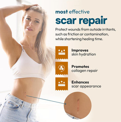 Silicone Scar Tape Reusable Sheets (120 X 1.6 ) Medical Grade Silicone Scar Sheets For Surgical Scars, Burns, Tummy Tuck, Keloid, C-Section - Cut To Size Scar Treatment