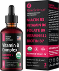 Liquid Vitamin B Complex Supplement Energy Supplements for Women and Men 2oz