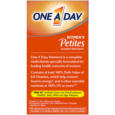 One A Day Women s Petites Multivitamin Supplement 160 count