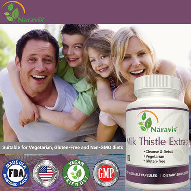 Milk Thistle Extract - 4:1 Extract - 2000Mg - 120 Capsules - Supports Liver Health - Non Gmo