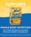 Nature'S Way Alive! Men S Max3 Potency Multivitamin, Supports Whole Body Wellness*, Supports Cellular Energy*, B-Vitamins, Gluten-Free, 90 Tablets