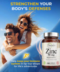 Zinc 50Mg [High Potency] Supplement - Immune Support System From Natural Zinc (Oxide/Citrate) 100 Tablets, Made By Nature'S Potent.