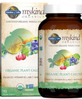 Garden of Life Mykind Organics Plant Calcium Supplement Made From Whole Foods With Magnesium Vitamin D As D3 And Vitamin K As Mk7 For Bone Health Teeth & Joint Support Gluten-Free - 90 Tablets