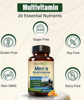 Best Multivitamin For Men Completely Men'S Multivitamins & Multiminerals With Over 20 Vitamins A, C, D, E, B12, Zinc & More Essential Vitamins For Men Energy, Focus & Immune Health. 120 Capsules