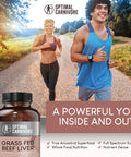 Optimal Carnivore Grass Fed Beef Liver Capsules Desiccated Beef Liver Supplement Ancestral Superfood from New Zealand 180 Pills