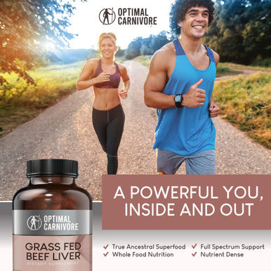 Optimal Carnivore Grass Fed Beef Liver Capsules Desiccated Beef Liver Supplement Ancestral Superfood from New Zealand 180 Pills