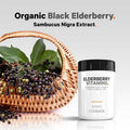 Codeage Elderberry Vitamins - Organic Fermented Elderberry Blend Vitamin C from Ascorbic Acid & Organic Acerola Cherries Vitamin D3 Zinc Elderberry Fruit Pills Sambucus Berries - 90 Capsules
