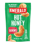 Emerald Nuts Hot Honey Cashews (1-Pack) | 5oz Resealable Bag | Kosher Dairy Certified, Non-GMO, Contains No Artificial Preservatives, Flavors or Synthetic Colors