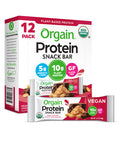 Orgain Organic Plant Based Protein Bar, Peanut Butter Chocolate Chunk - 10g of Protein, Vegan, Gluten Free, Non Dairy, Soy Free, Lactose Free, Kosher, Non-GMO, 1.41 Ounce, 12 Count(Packaging May Vary)