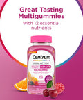 Centrum Multigummies Multi+ Beauty Dual Action Multivitamin Specially Designed With Biotin For Healthy Hair Skin And Nails Cherry/Berry/Orange Flavors - 100 Count