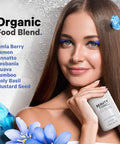 Codeage Biotin Supplement with Vitamin C Vitamin E Vitamin B6 Niacin Folate Organic Food Blend Phytoceramides Astaxanthin Selenium - Beauty Tonic - Hair Skin and Nail Support - Vegan 90 Ct