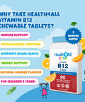 Health4All Kids Vitamin B12 2.5mcg Sublingual 90 Tablets