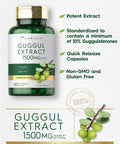 Guggul Extract 1500Mg | 180 Capsules | Guggulsterone Supplement | Non-Gmo And Gluten Free | By Carlyle