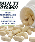 Performance Inspired Nutrition Whole Food Multi Vitamin 1 Billion CFU Probiotics BCAAs Energizing Herbal Complex 90 Count