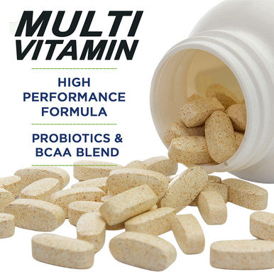 Performance Inspired Nutrition Whole Food Multi Vitamin 1 Billion CFU Probiotics BCAAs Energizing Herbal Complex 90 Count