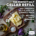 Sea Salt Superstore Flaky Sea Salt Hand Harvested Sea Salt Flakes Baja Fleur de Sel Flake Salt Gourmet Finishing Flaky Salt for Baking and Cooking 14 oz Bag