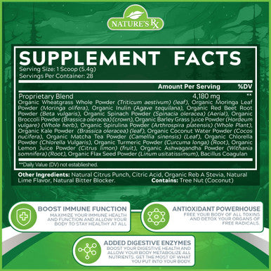 EPN Supplements Nature'S Rx | #1 Rated Greens & Reds Superfood | Strengthen Immune System, Reduce Bloating | 17 Powerful Ingredients | 100% Naturally Sourced & 3Rd Party Tested Ingredients - 28 Servings