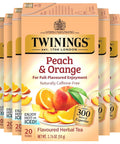 Twinings Lemon & Ginger, Caffeine-Free Herbal Tea Bags, 100 CT Box (1 Pack) | Spicy & Tangy, Ginger, Lemon Peel, Lemongrass, Blackberry Leaves, Soothe Digestion, 100 Foil Lined Individually Wrapped Bags