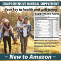 Trace Mineral Complex Full Spectrum Minerals Ionic Liquid Mineral Drops For Water Electrolytes, Hydration Supplement 2 Fl Oz Glass Bottle