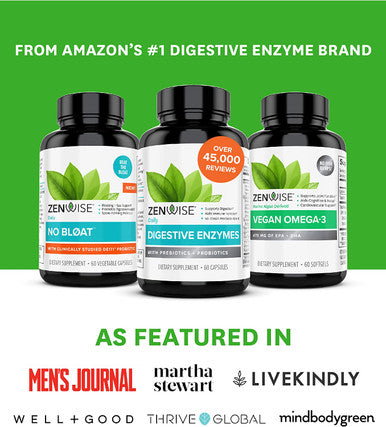 Zenwise Digestive Enzymes No Blat Digestive Enzymes Travel Tin pre and Post Meal Digestive Routine with enzymes and probiotics for Digestive Health