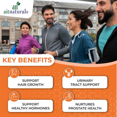 Aitnaturals Saw Palmetto Extract(3200mg) -90 Softgels with Pumpkin Seed Oil(80mg) Herbal Health Supplement Supports Prostate & Urinary Tract Health DHT Blocker | Promotes Hair Growth & Immune System