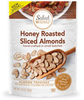 Salad Pizazz Almond Toppings, Snack Mix and Salad Topping, Non-GMO, No Artifical Flavors or Colors, Resealable Bag, Honey Roasted, 3.5 Ounce