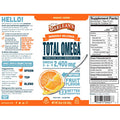 Barleans Total Omega Orange Creme Fish Oil Supplements with Flaxseed Oil and Borage Oil 2400mg of Omega 3 6 9 EPA/DHA AllNatural Fruit Flavor NonGMO Gluten Free 16 Ounce