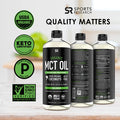 Sports Research Keto MCT Oil from Organic Coconuts Fatty Acid Fuel for Body Brain Dual Ingredient C8 and C10 MCTs Perfect in Coffee Tea More NonGMO Vegan Unflavored 40 Oz