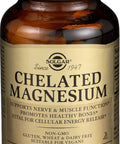SOLGAR Chelated Magnesium Tablets, 100 Count