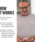 Force Factor Better Turmeric Joint Support Supplement for Extra Strength Joint Health Featuring HydroCurc Turmeric Curcumin with Black Pepper for Superior Absorption Fruit Splash 60 Soft Chews