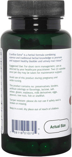 Vitanica Cranstat Extra Urinary Tract Support Vegan 60 Capsules