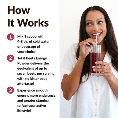 Force Factor Total Beets Beet Root Powder with Energy, NO3-T s to Support Circulation, Pressure, Flow, and Stamina - Plus Green Tea Extract. A Superfood Supplement, 30 Servings