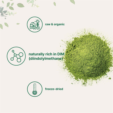 Micro Ingredients Organic Broccoli Powder 1 Pound ze Dried Contains Natural DIM (Diindolylmethane) and Rich in Fiber and Immune Vitamin C Green Superfood for Smoothie & Drinks Vegan Friendly